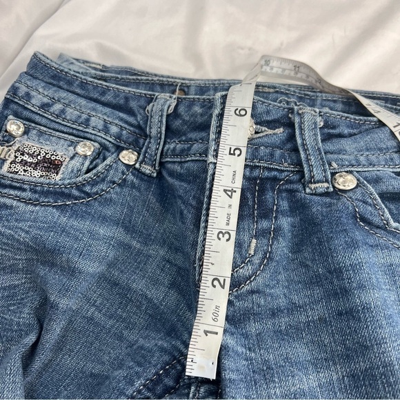 Miss Me Embellished Sequin Bootcut Jeans Size 25 (missing one rhinestone rivit) - Picture 12 of 14